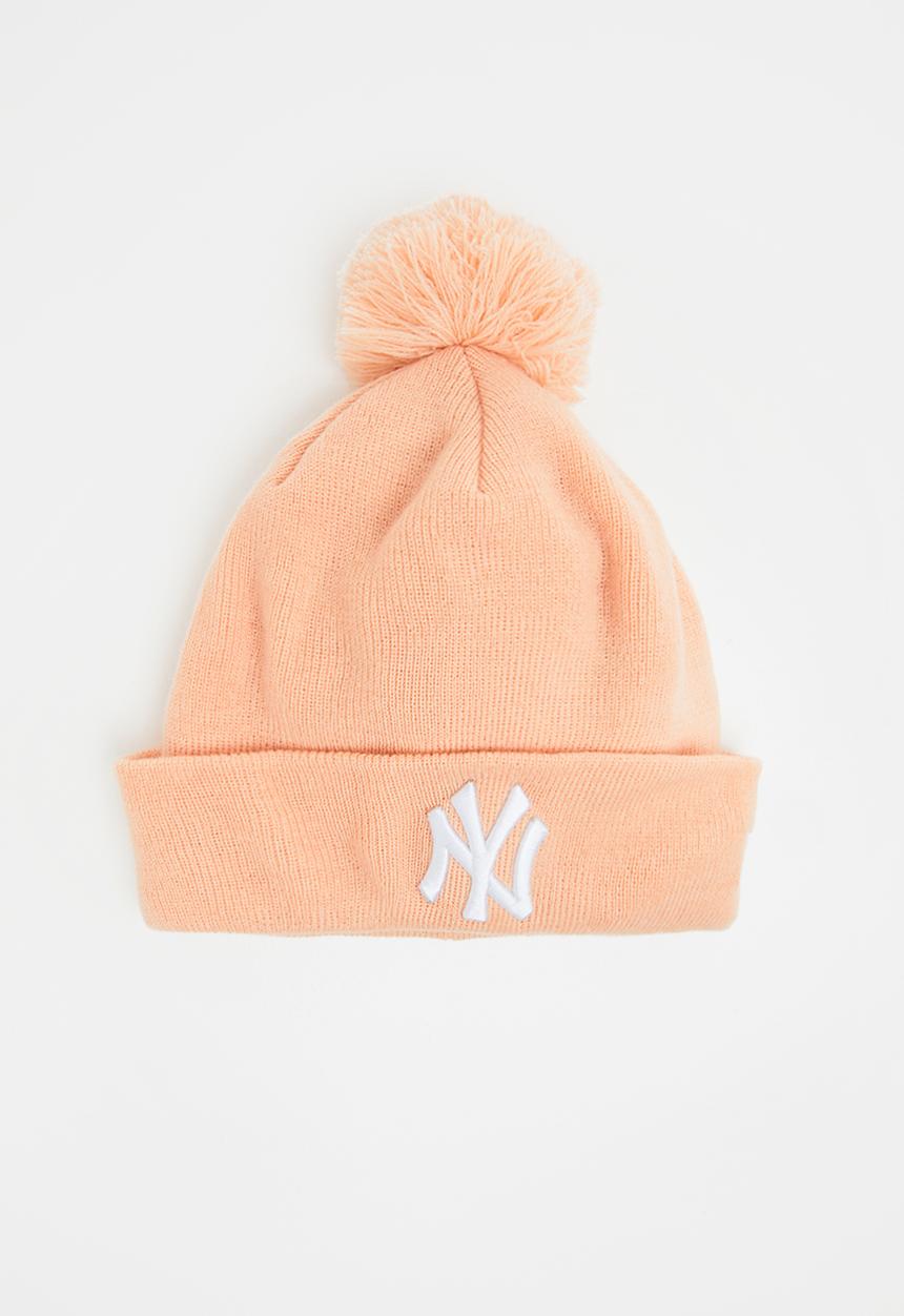 New Era - Knit womens bobble New York Yankees - pink