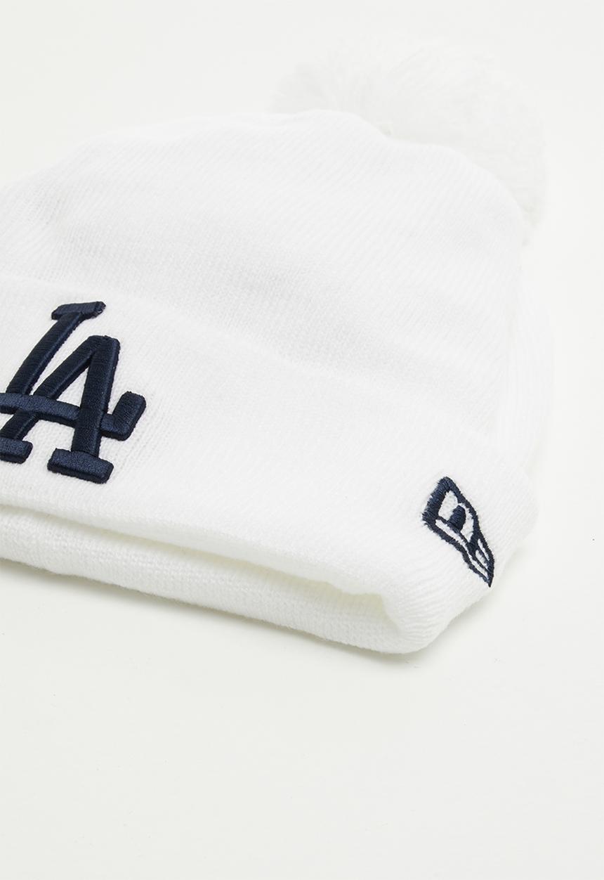 New Era - Knit womens bobble Los Angeles Dodgers  - white