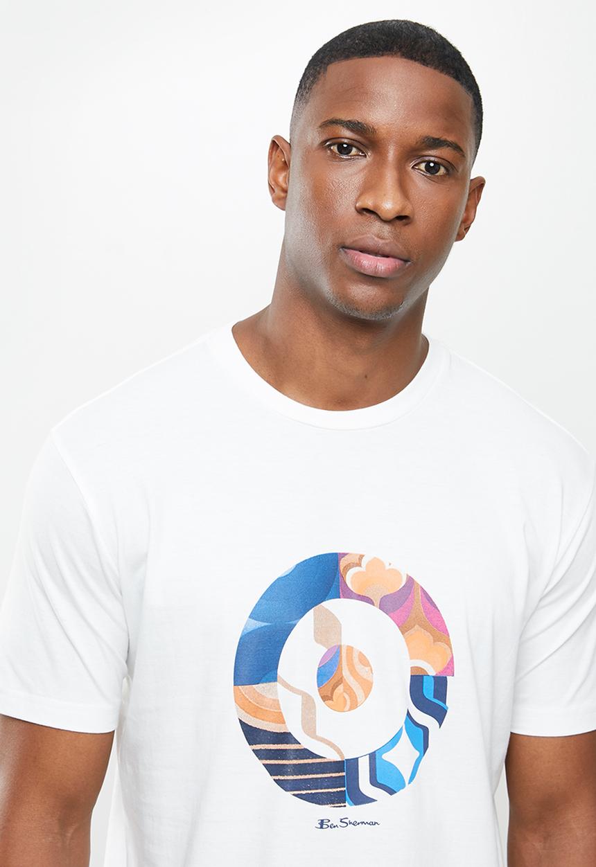 Ben Sherman - Multi target tee - ivory