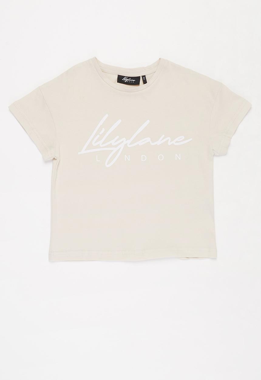 Lilylane - Allura printed tee - beige