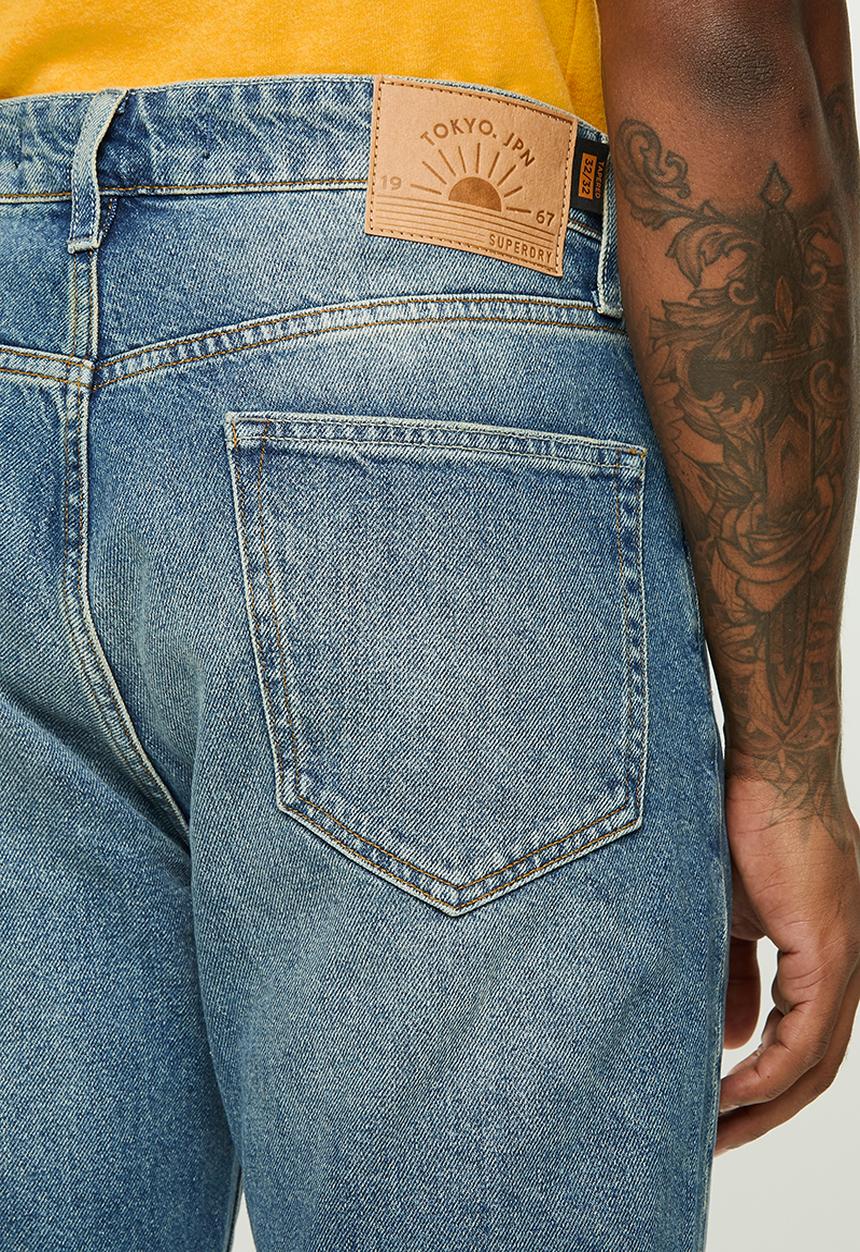 Superdry. - Taper jeans - angus vintage blue