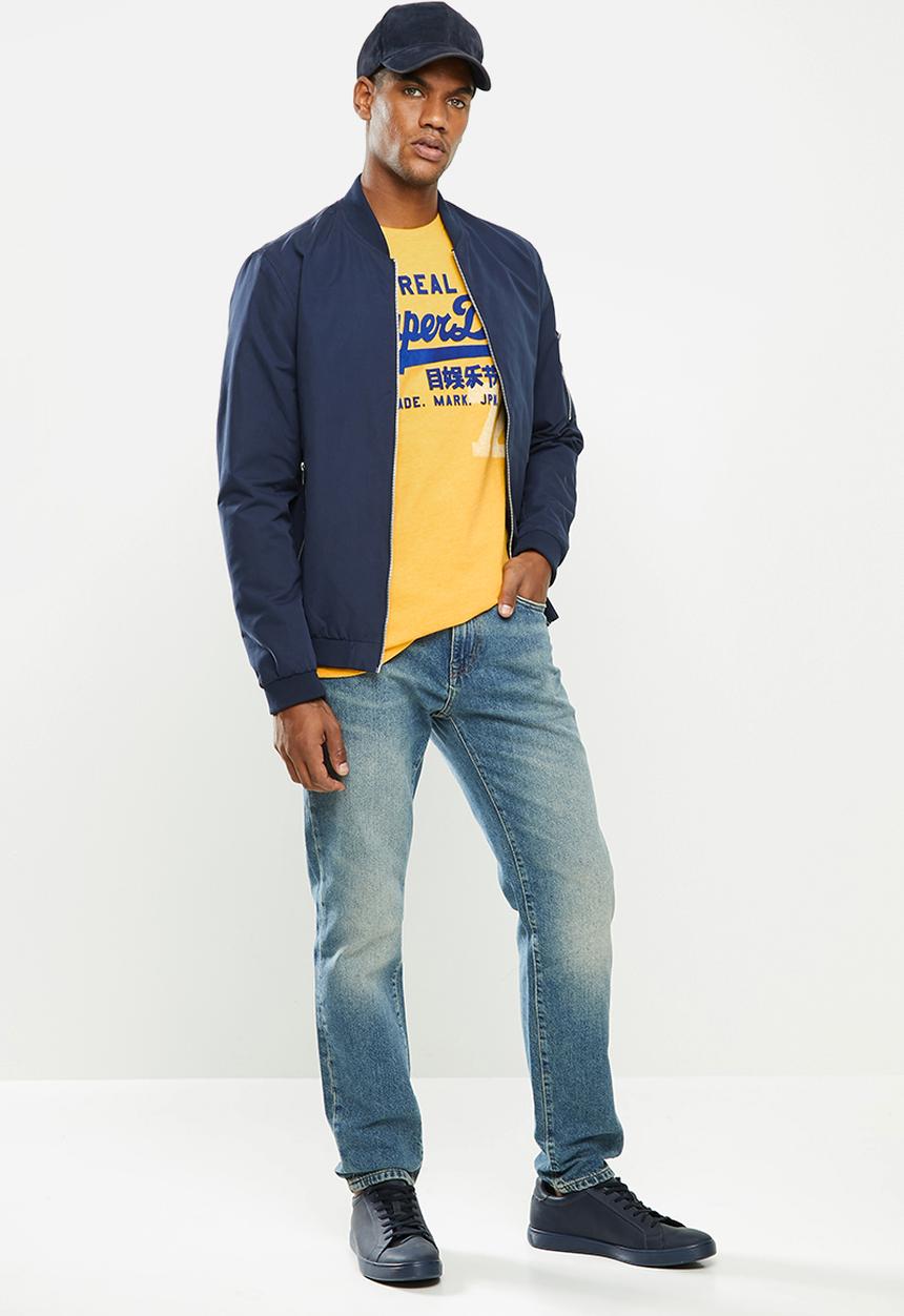 Superdry. - Taper jeans - angus vintage blue