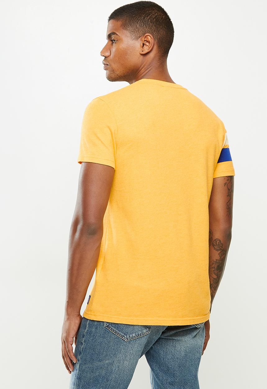 Superdry. - Vl varsity tee - upstate gold marl