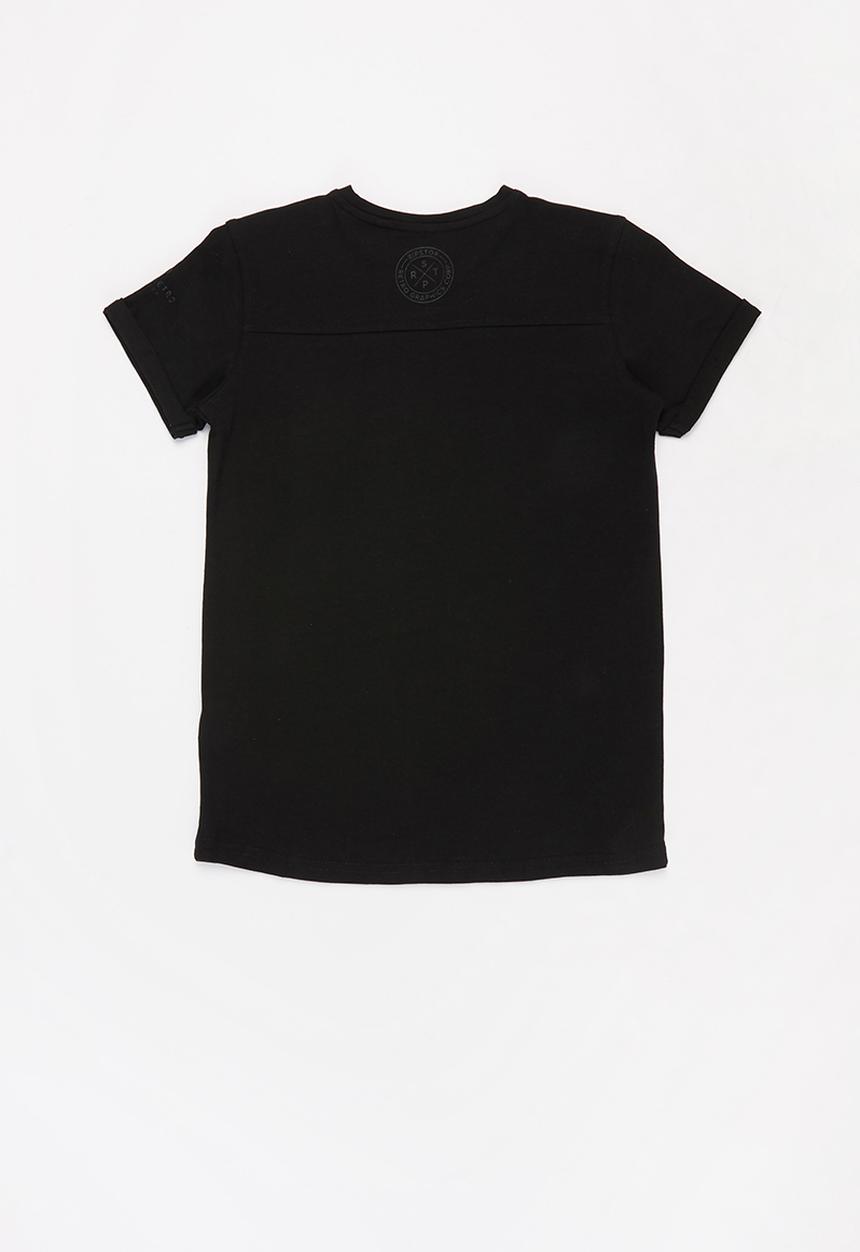 Ripstop - Nelin v-neck tee - black