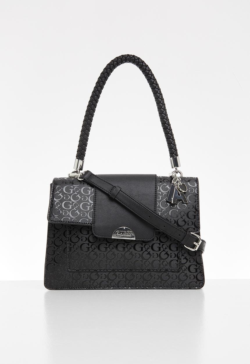 GUESS - Evelin top handle flap - black