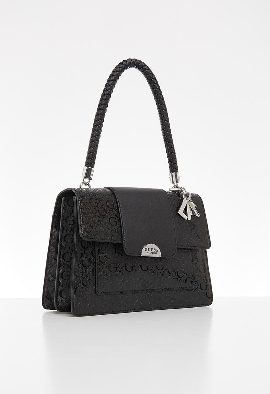 GUESS - Evelin top handle flap - black