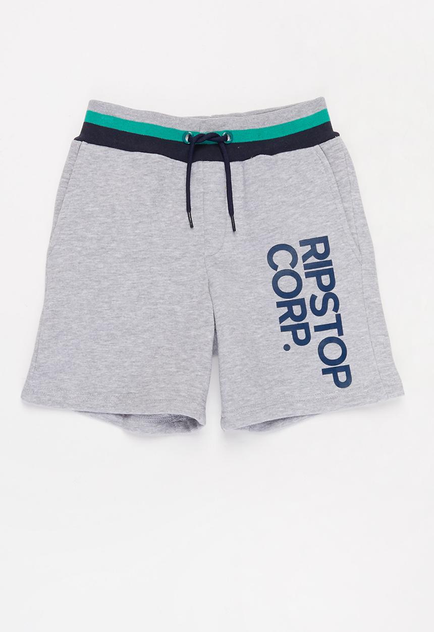 Ripstop - Showside jog shorts - grey marl