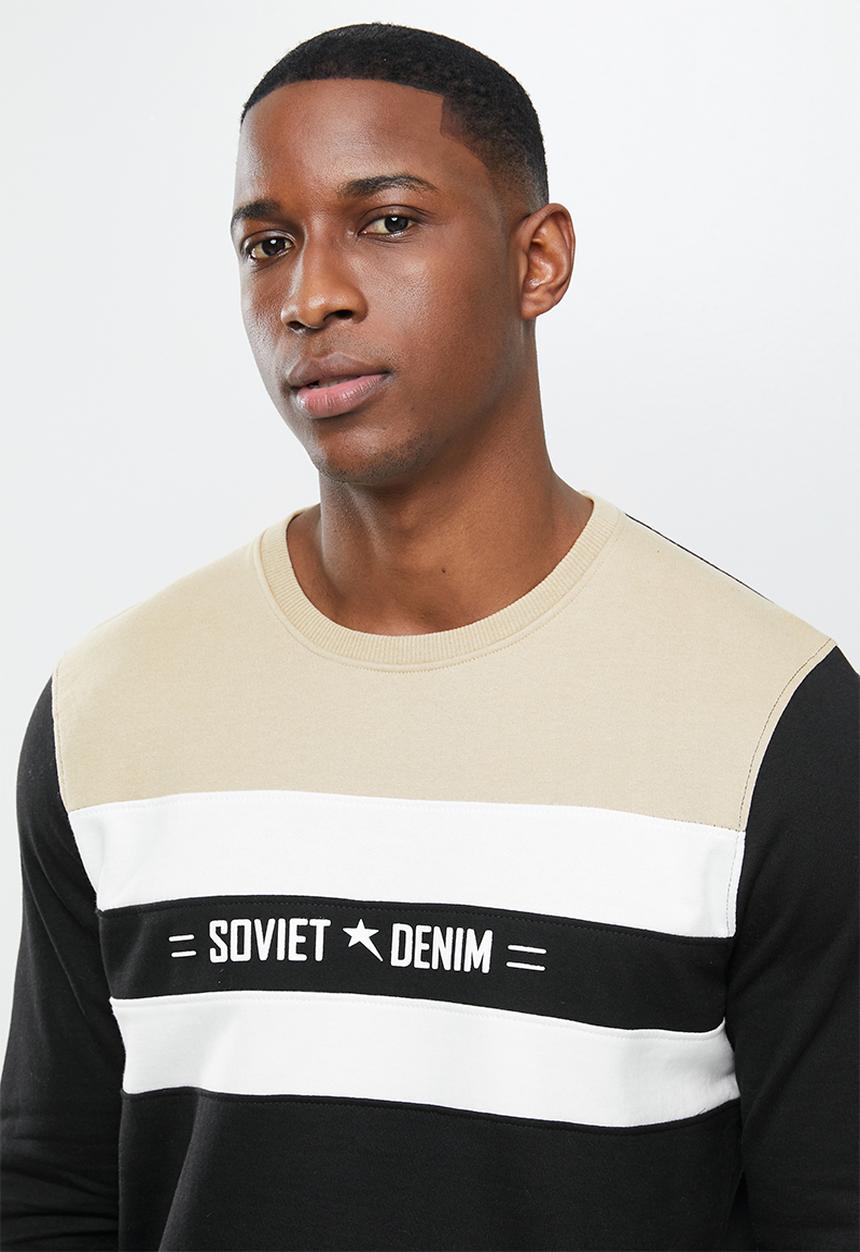 SOVIET - Javier crew neck sweat top - multi