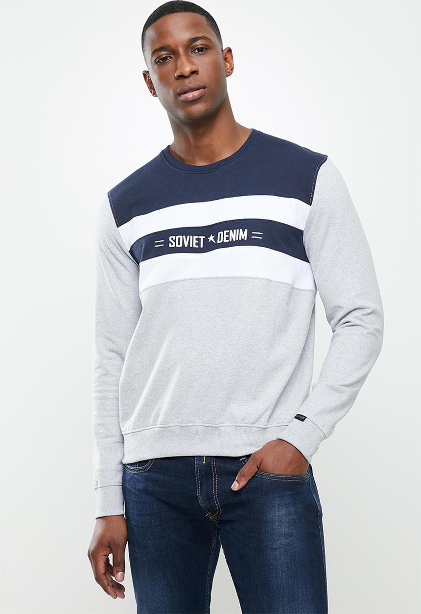 SOVIET - Javier crew neck sweat top - multi