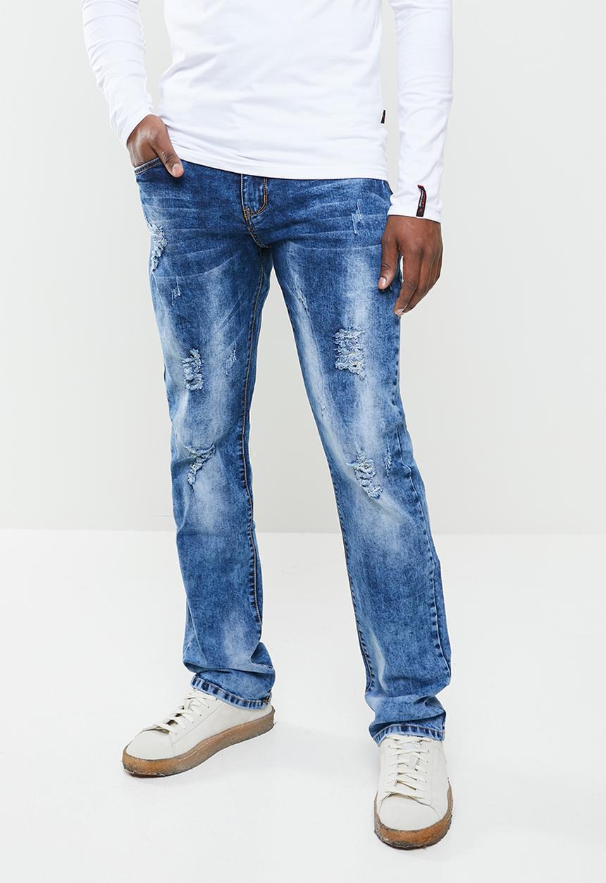 SOVIET - Barreiro straight leg denim - blue