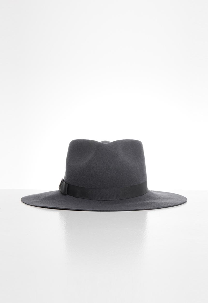 Freya Hats  - Leo wide brim hat - charcoal