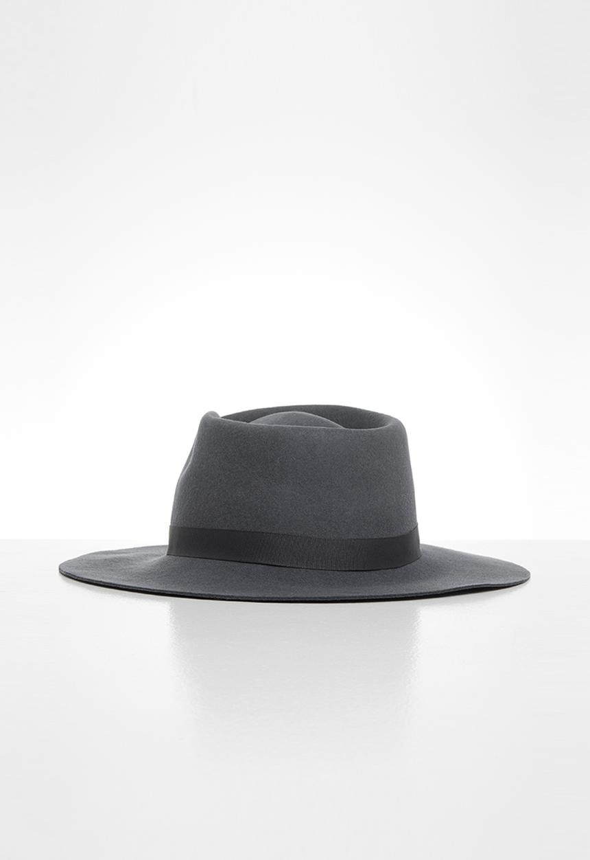 Freya Hats  - Leo wide brim hat - charcoal