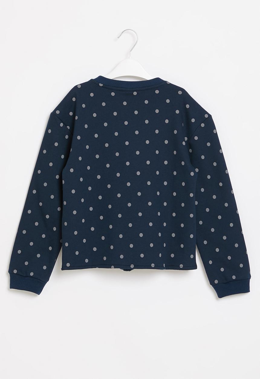 Pop Candy - Younger girls tie front sweat top - multi