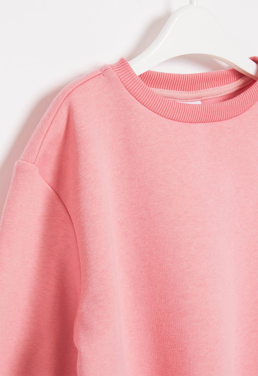 Pop Candy - Younger girls tie front sweat top - pink