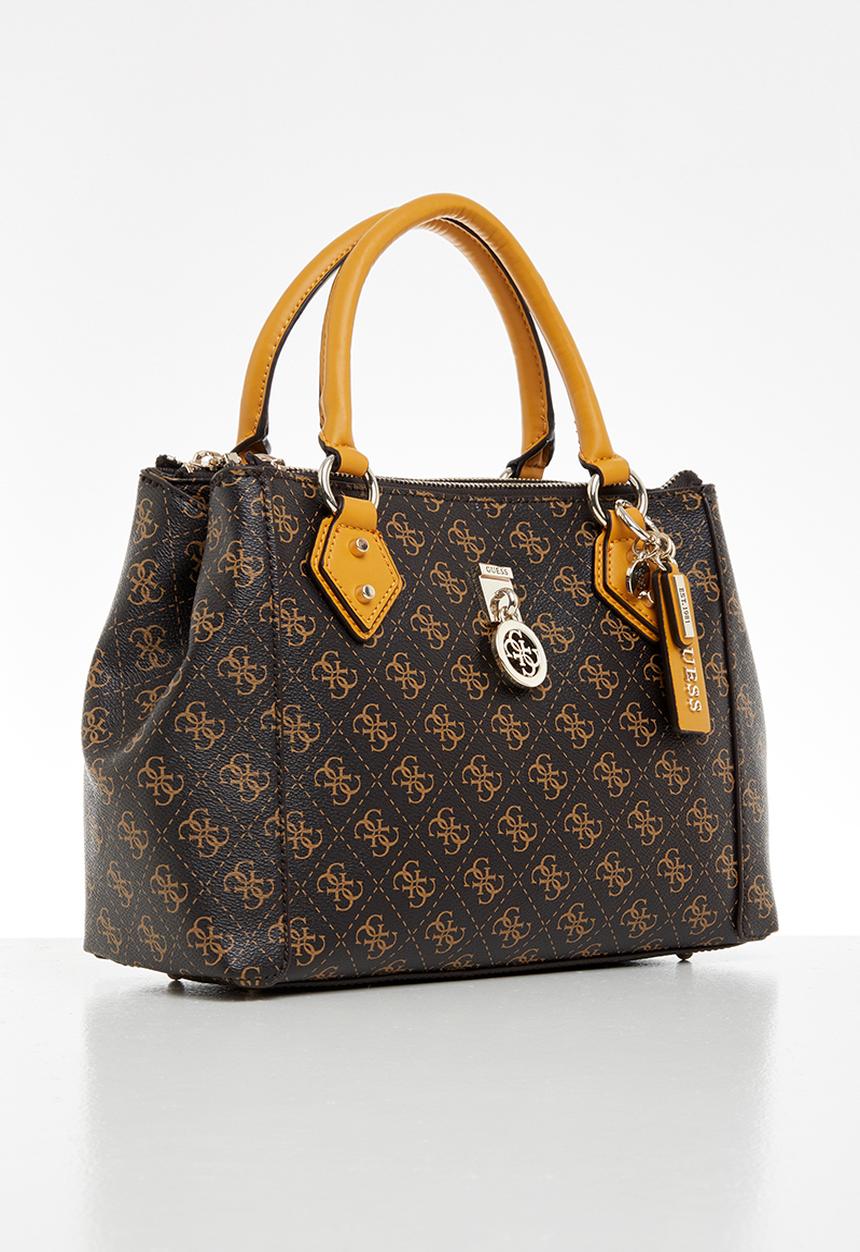 GUESS - Jensen satchel - brown 