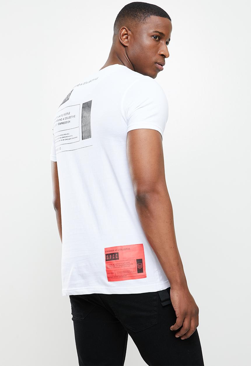 S.P.C.C - Foxe straight hem tee - optical white