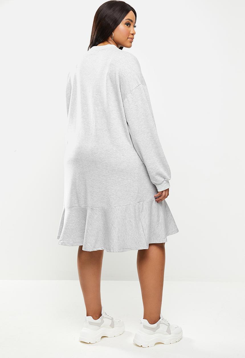 Glamorous - Plus stane dress - grey 