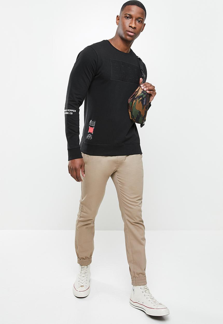 S.P.C.C - Hector crew neck sweat - black