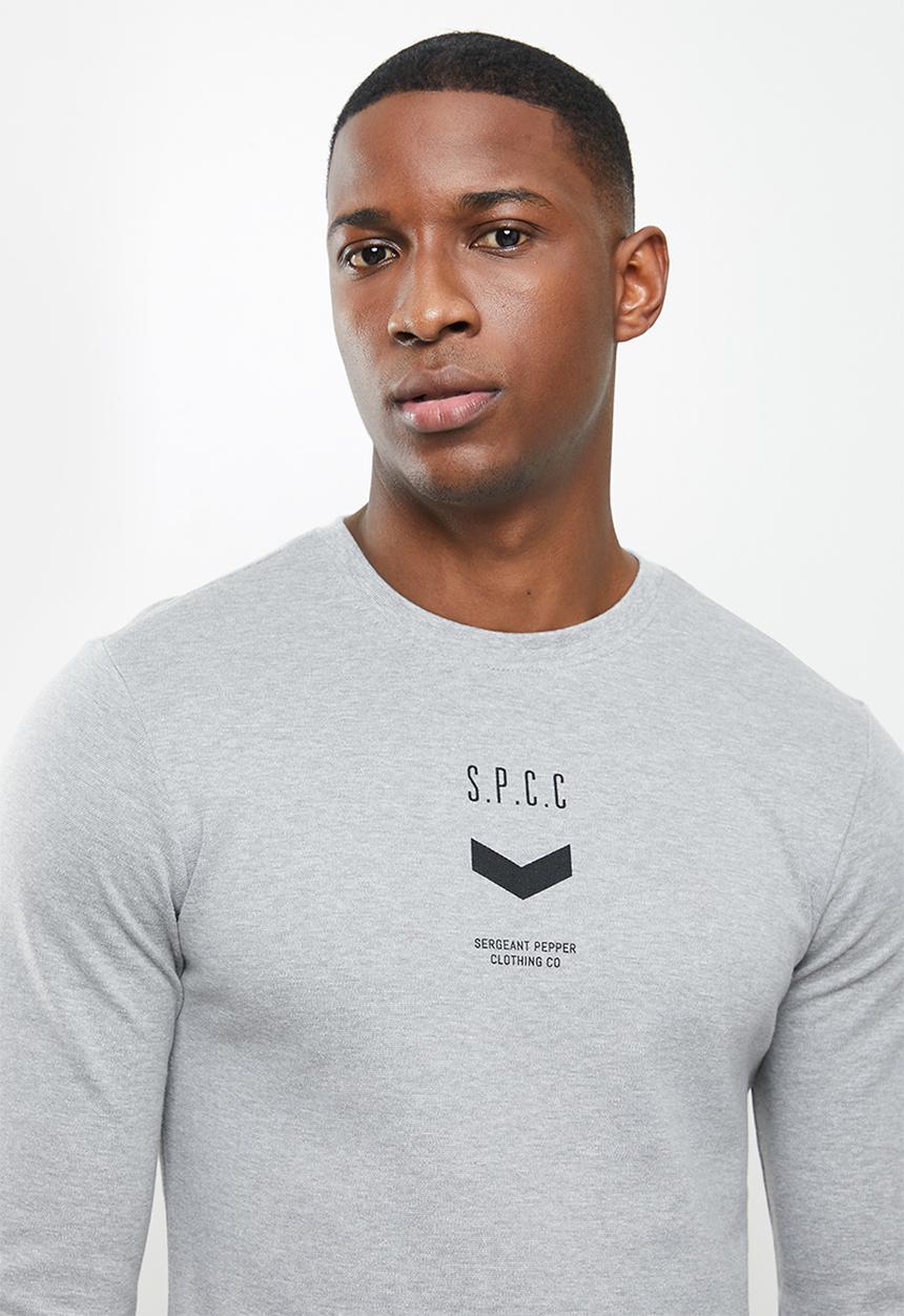 S.P.C.C - Deveron long sleeve tee - grey melange