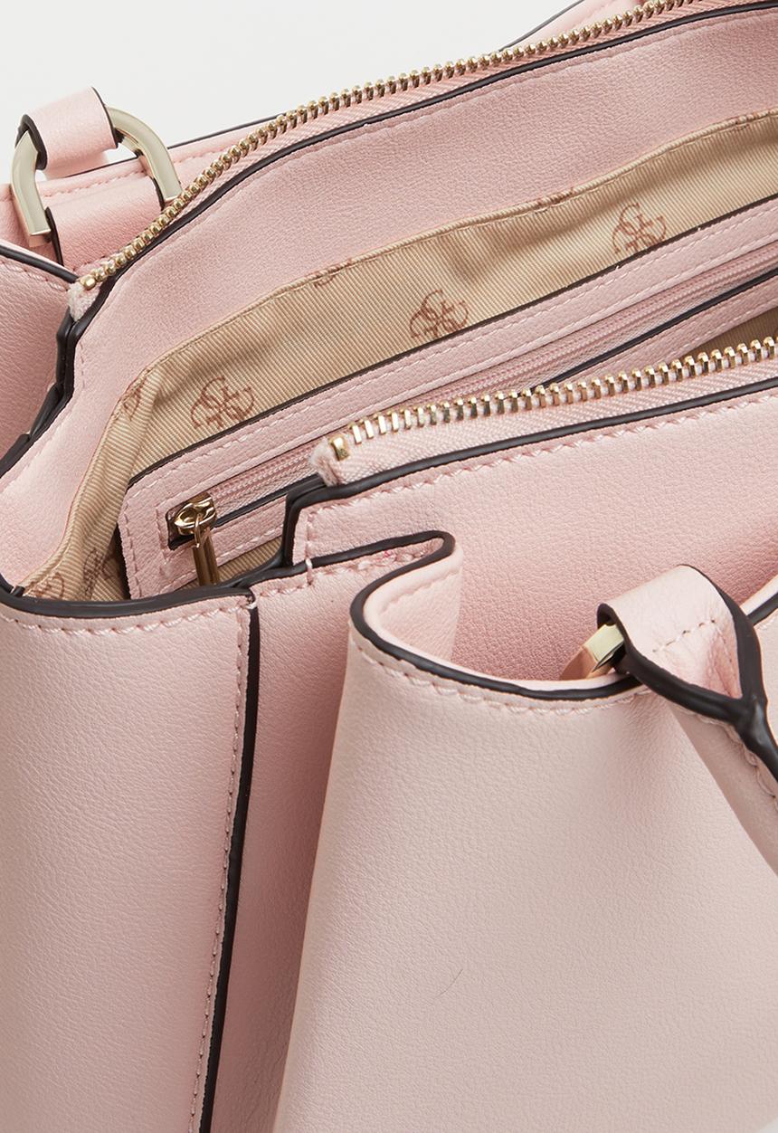 GUESS - Ambrose turnlock satchel - blush