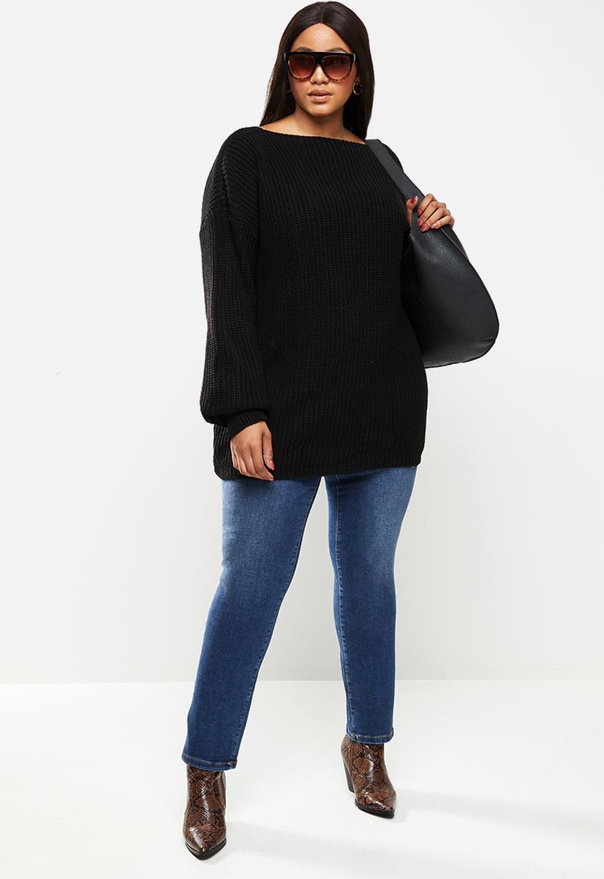 Glamorous - Curve lara jumper - black