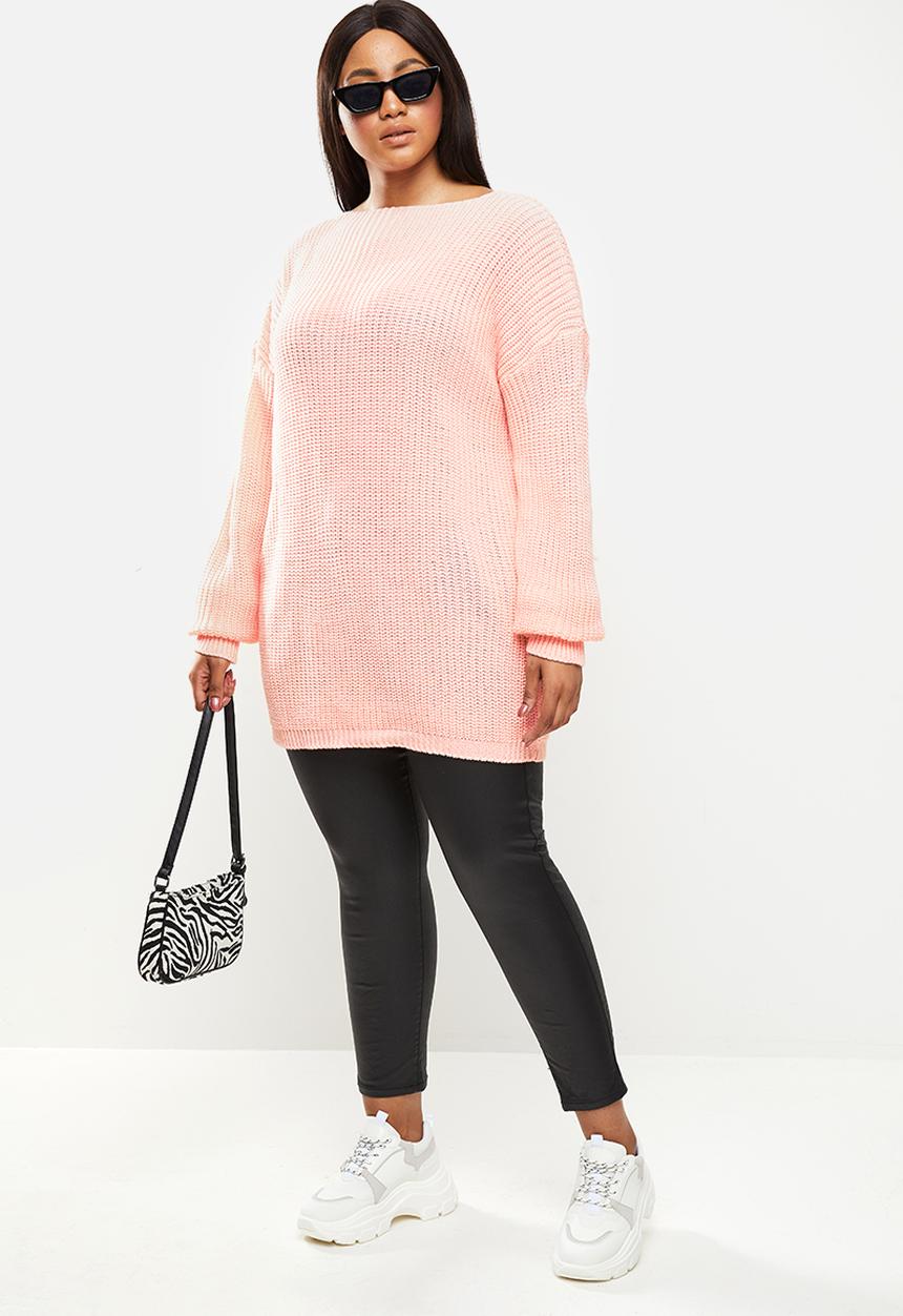 Glamorous - Curve lara jumper - dusty pink