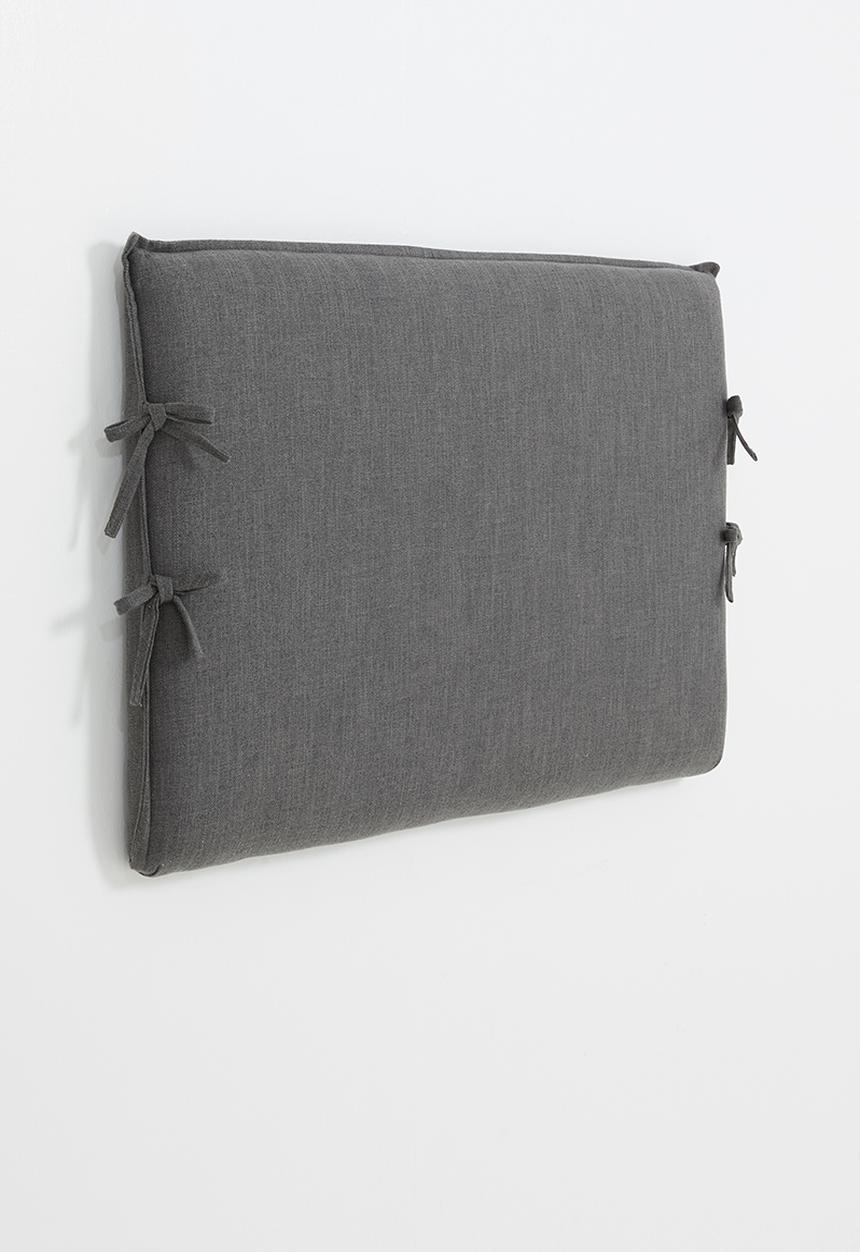 Sixth Floor - Slate ties headboard - grey