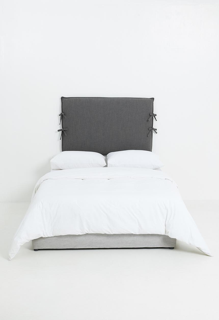 Sixth Floor - Slate ties headboard - grey