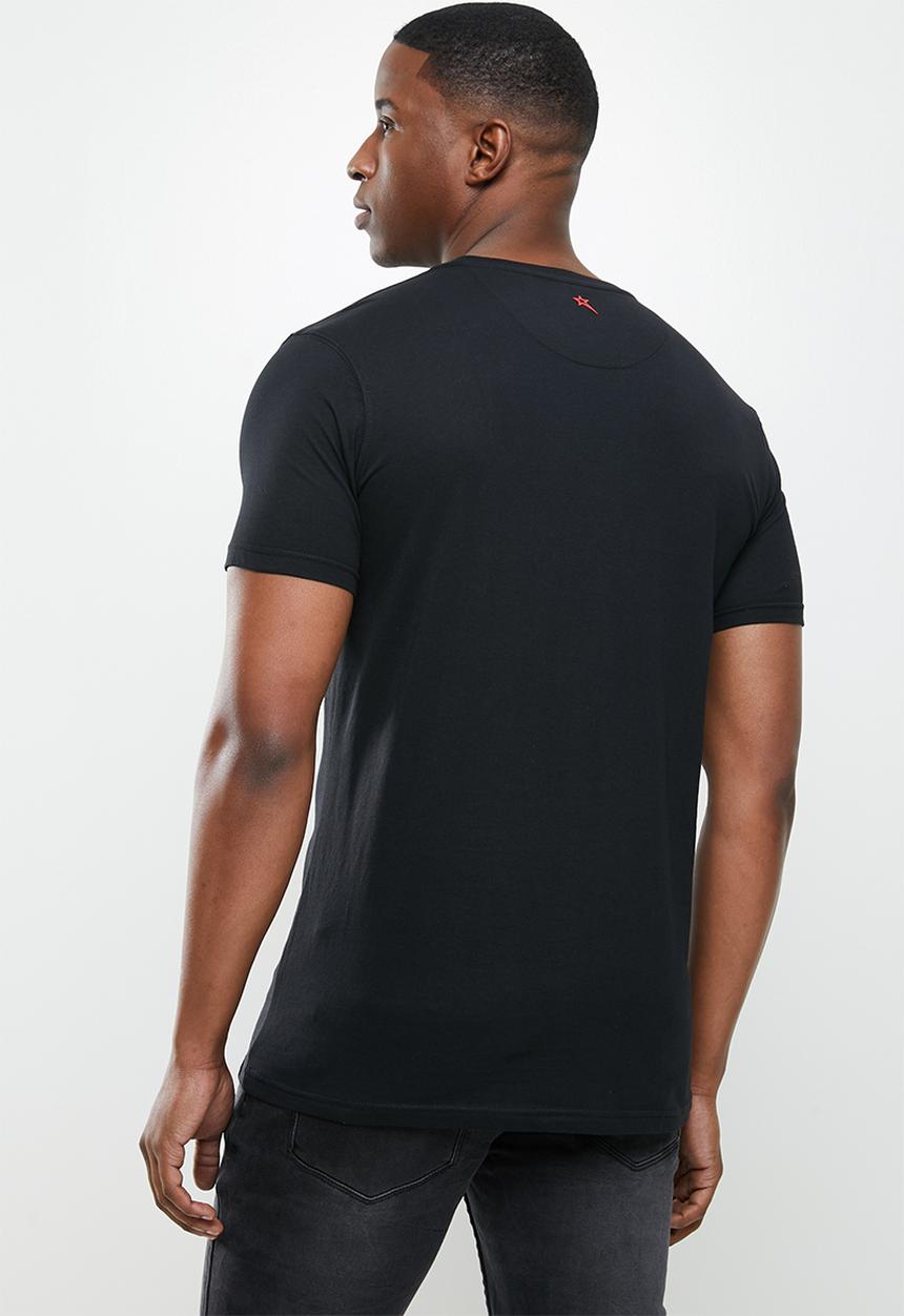 SOVIET - Garfunkle slim fit crew neck tee - black