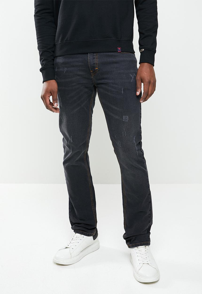 SOVIET - Lindstrom straight leg denim - black