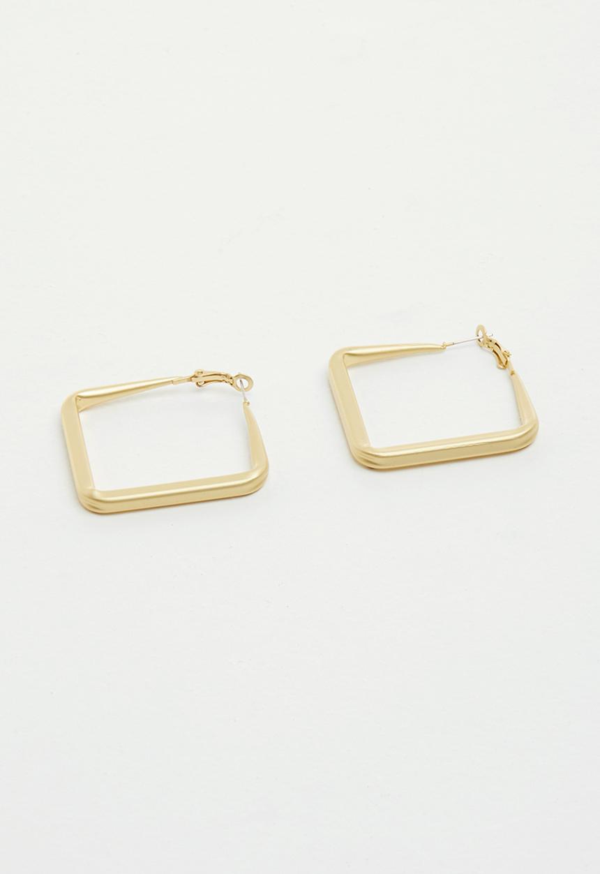 Superbalist - Square hoop earrings - gold