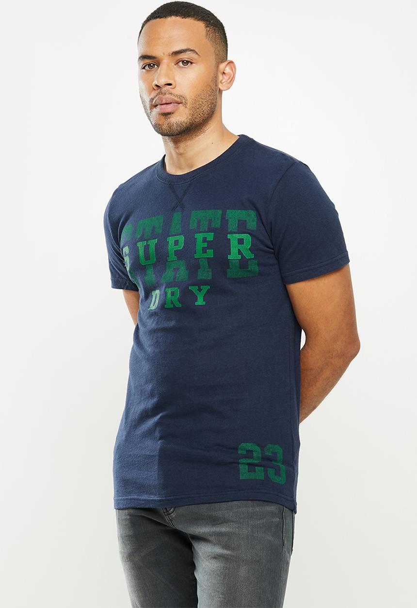 Superdry. - T&f classic tee - nautical navy