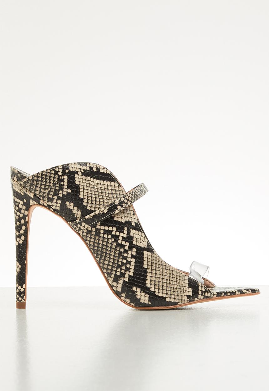 ALDO - Lisadell leather heel - black & white