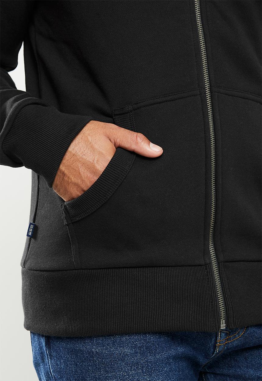 Superdry. - Ol classic ziphood - black