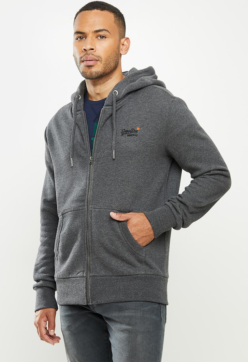 Superdry. - Ol classic ziphood - dark marl