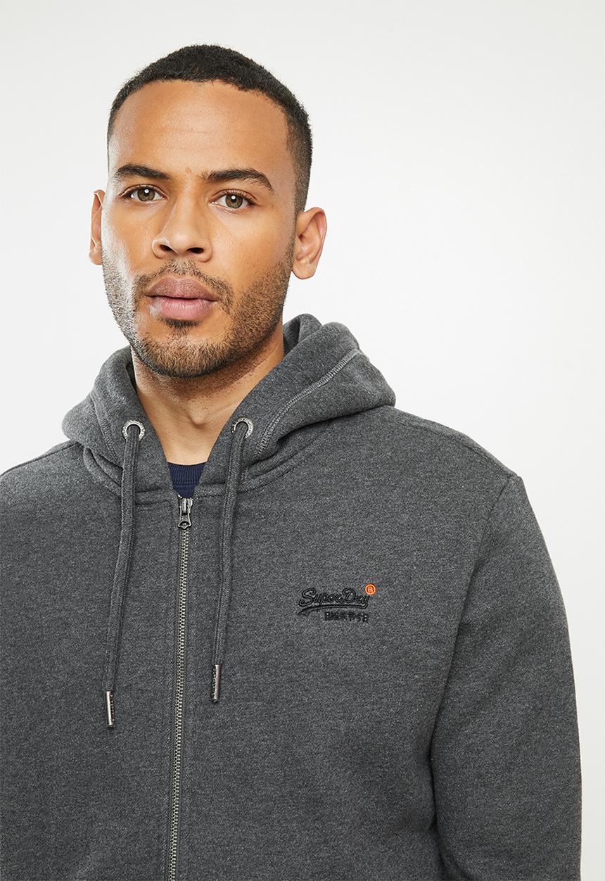 Superdry. - Ol classic ziphood - dark marl