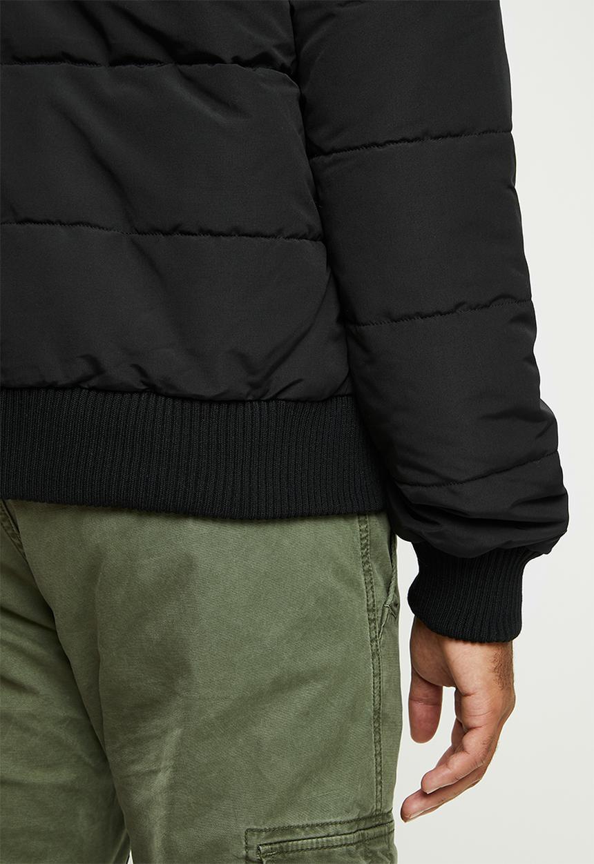Superdry. - Everest quilted bomber - black