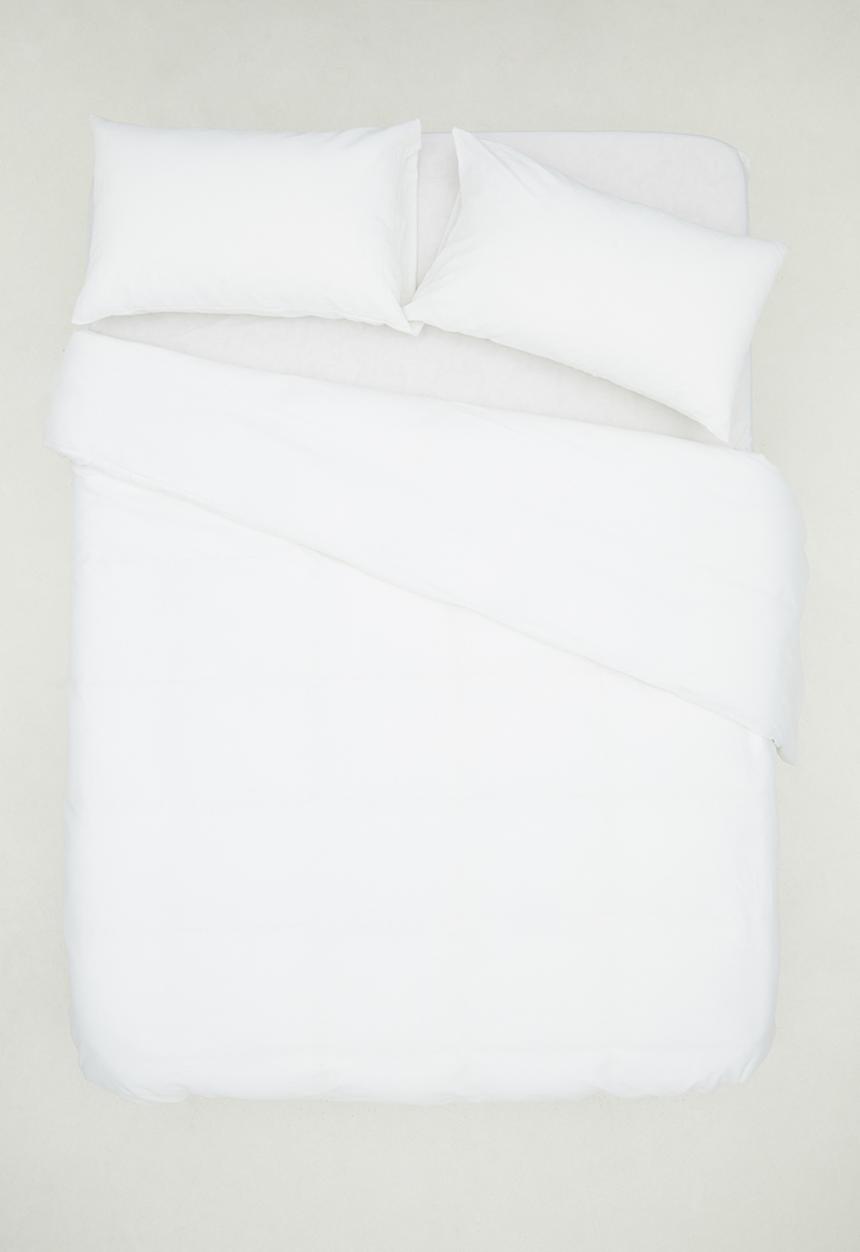 Sixth Floor - Linen blend duvet cover set - white