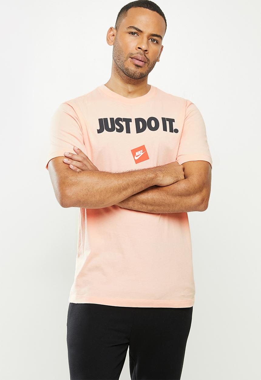Nike - Nsw short sleeve tee jdi 12 - peach 