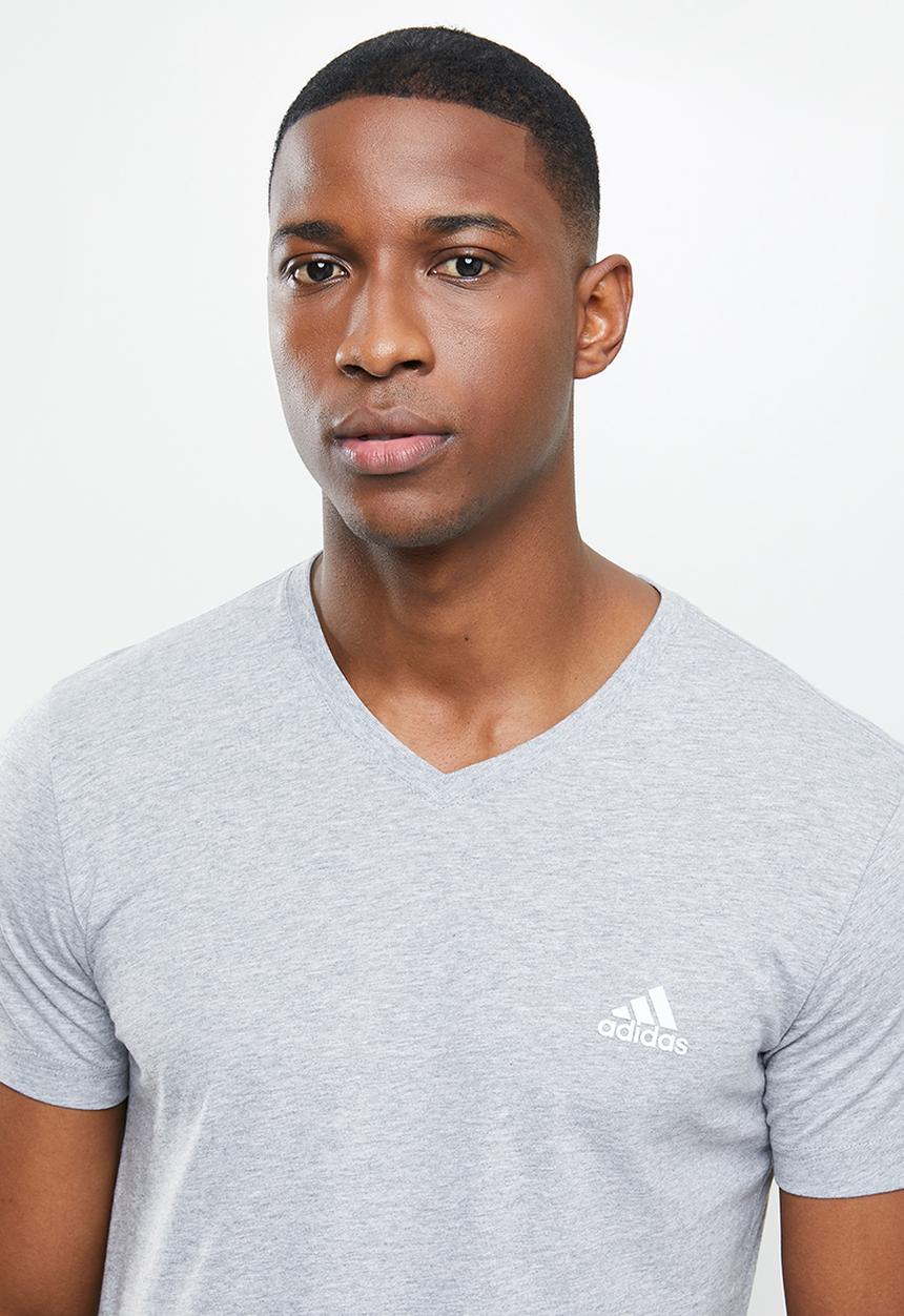 adidas Performance - V-neck t-shirt - grey