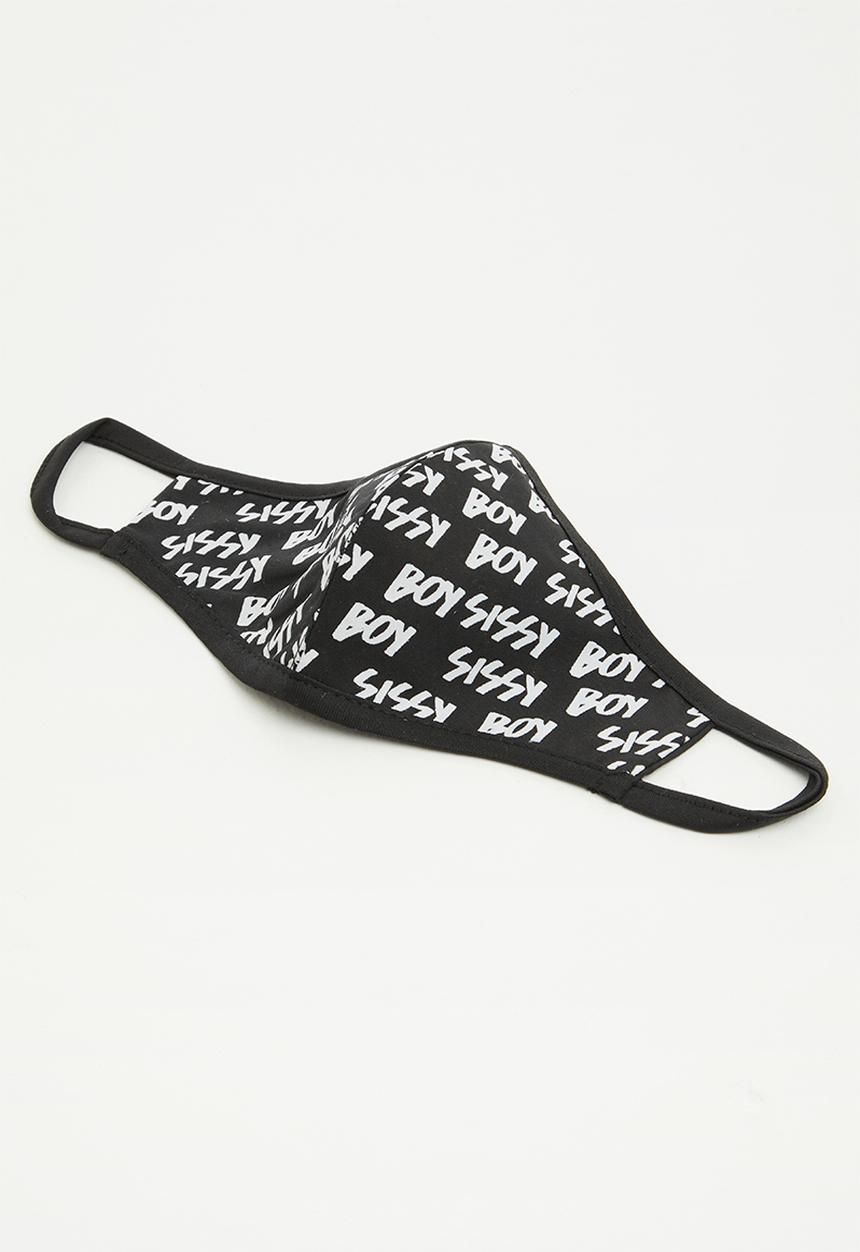 SISSY BOY - Lako: sissy boy all over printed mask - black & white 