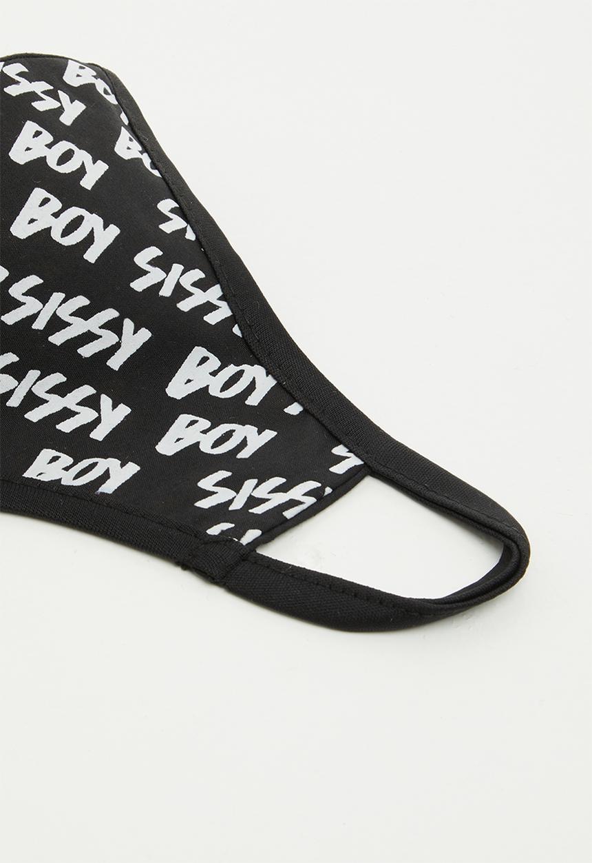 SISSY BOY - Lako: sissy boy all over printed mask - black & white 