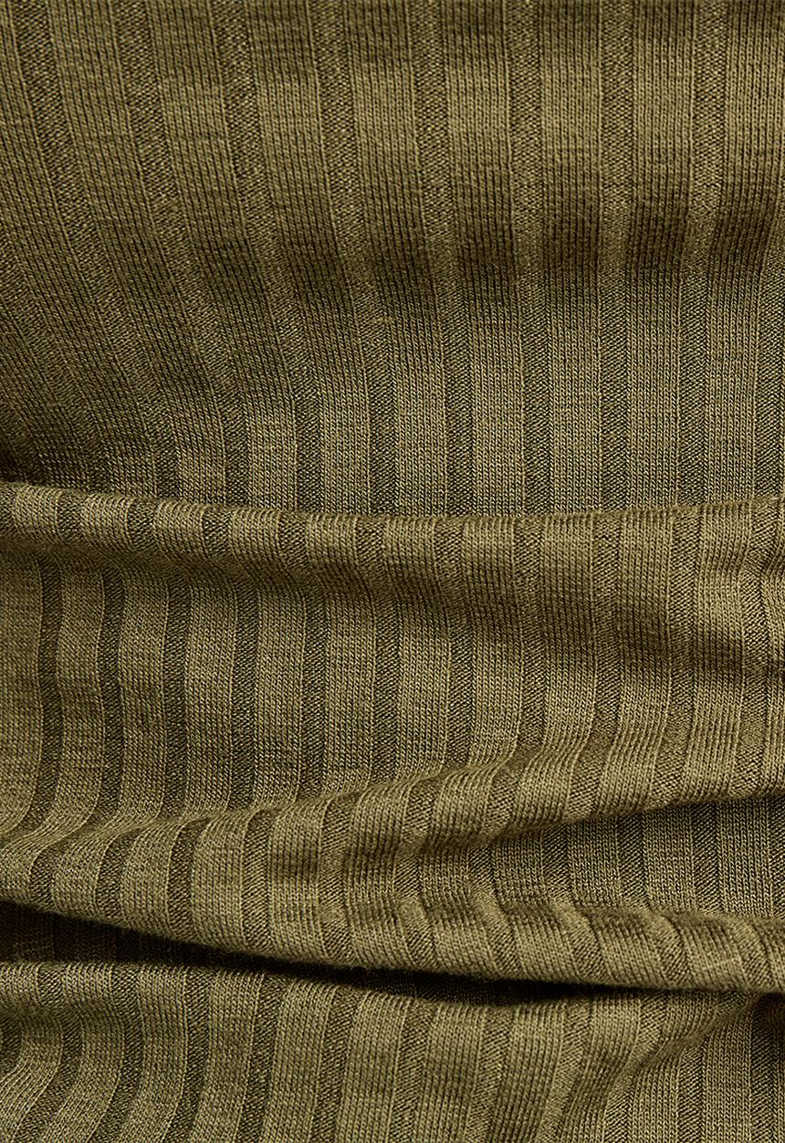 G-STAR - Slim rib longsleeve - sage