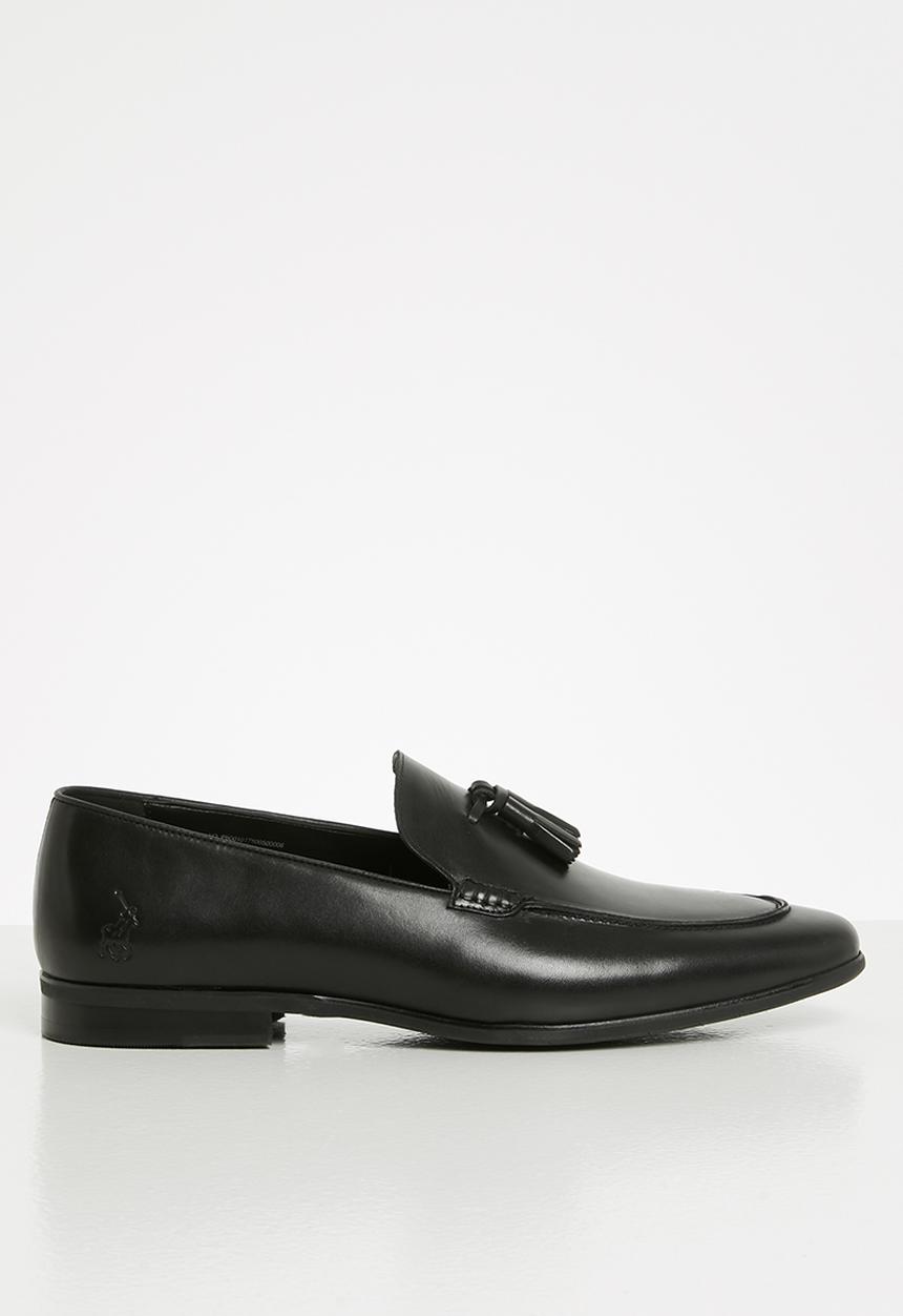 POLO - Brody leather tassel loafer - black