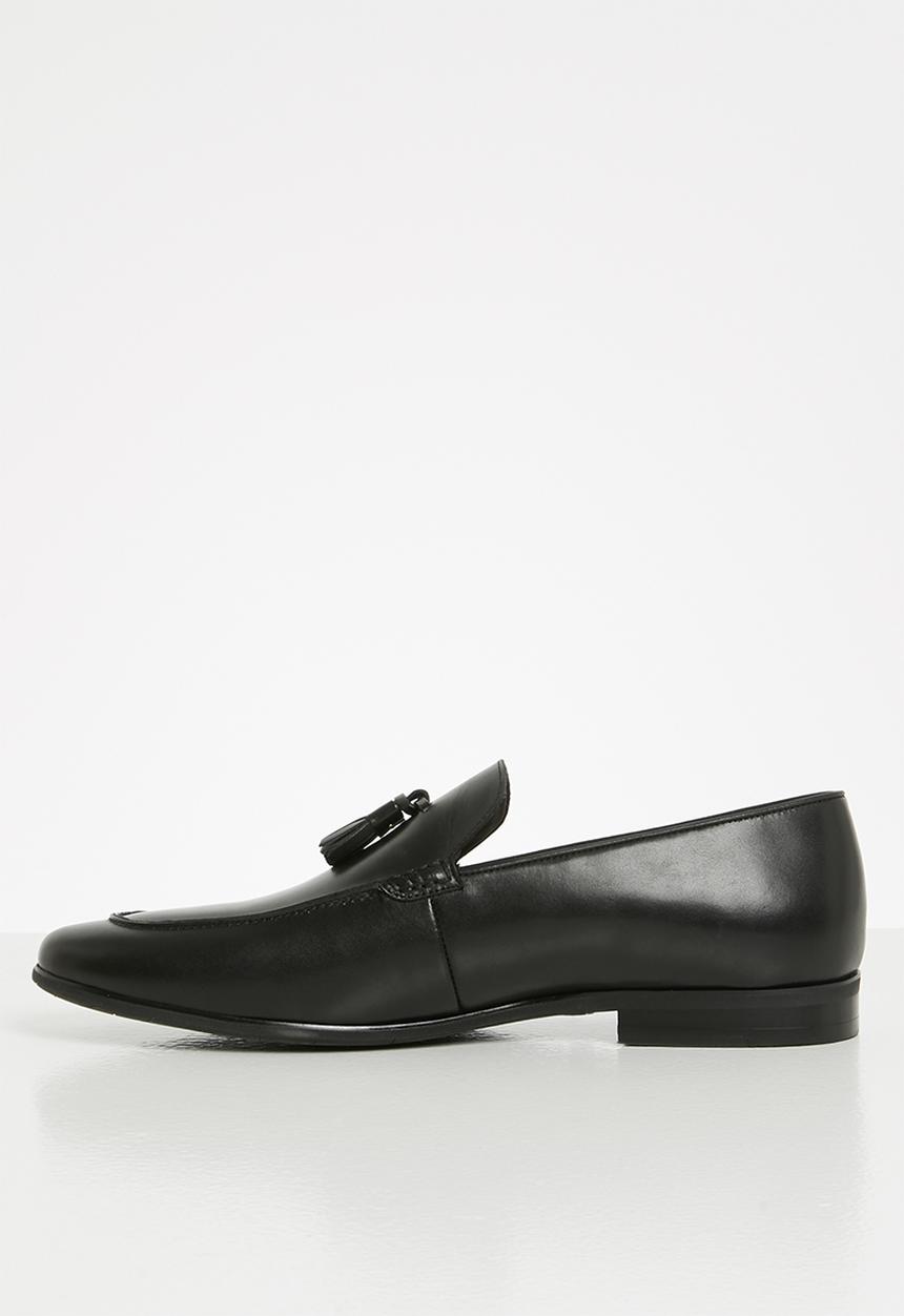 POLO - Brody leather tassel loafer - black