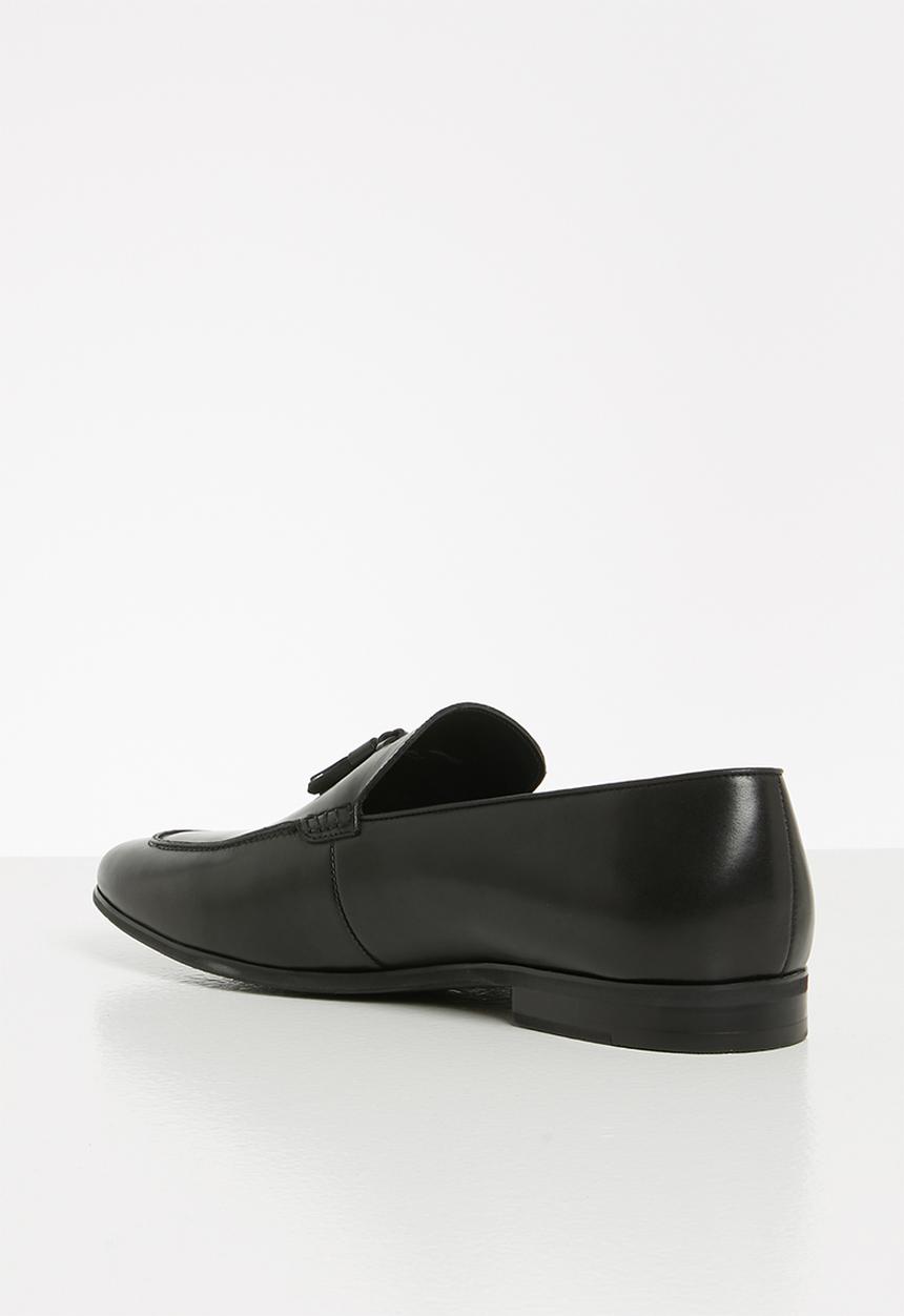 POLO - Brody leather tassel loafer - black