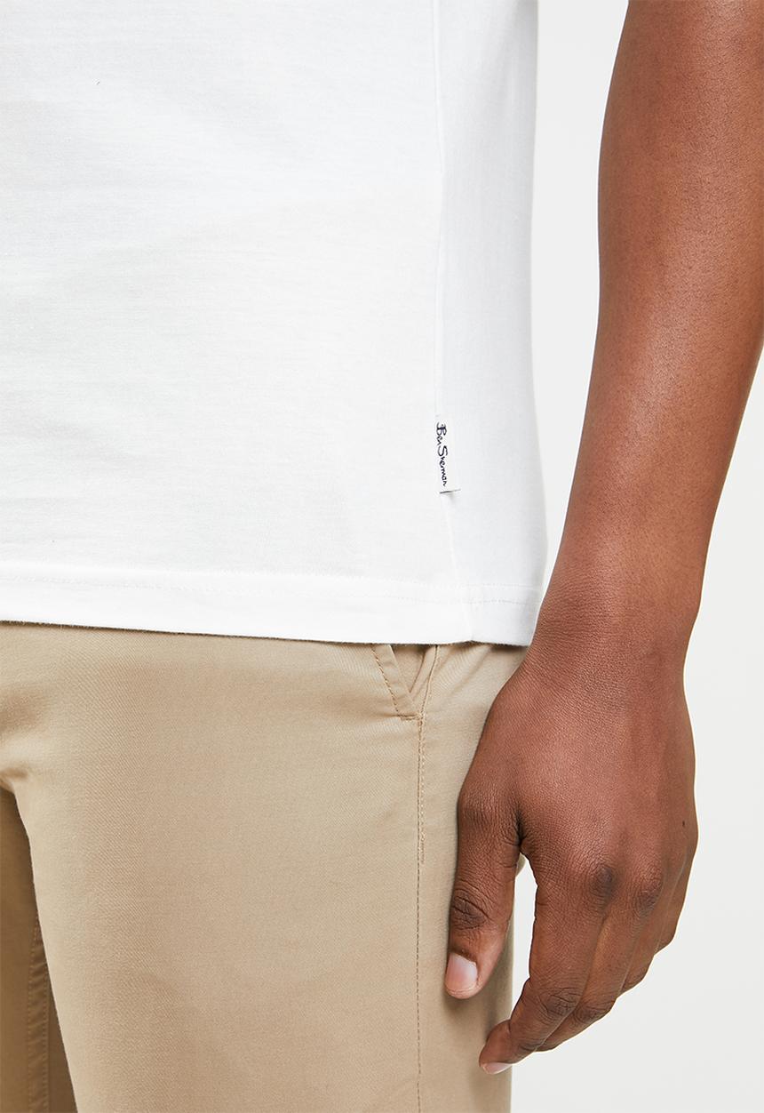 Ben Sherman - Holo target tee - ivory