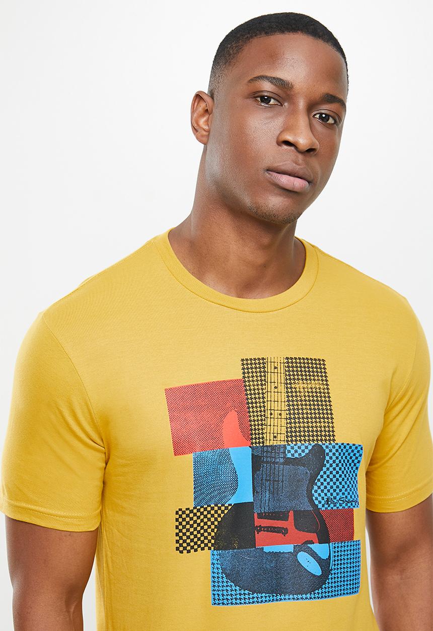 Ben Sherman - Crop guitar tee - dijon