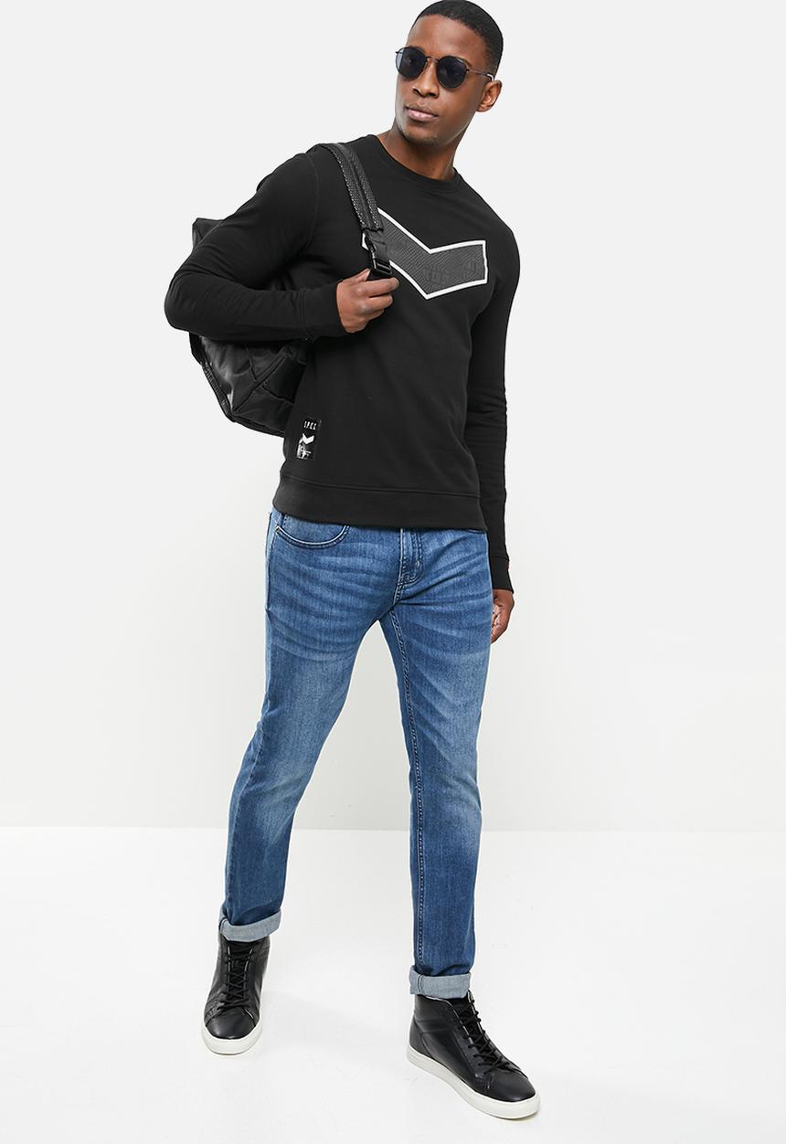 S.P.C.C - Karter crew neck sweat - black