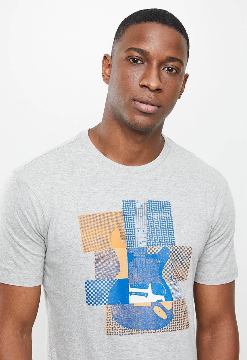 Ben Sherman - Crop guitar tee - grey